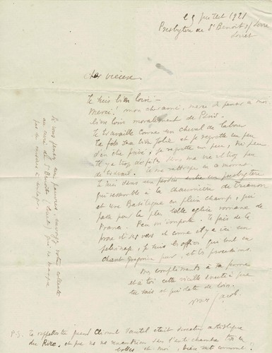 Max jacob emouvante lettre - -,