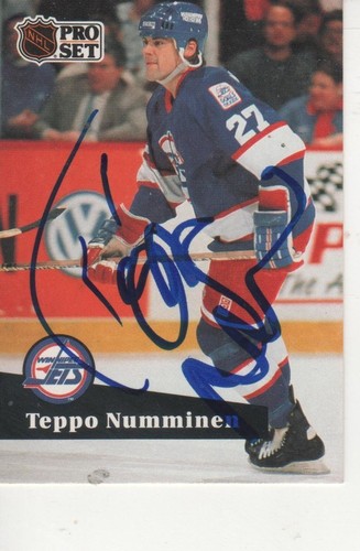 Teppo numminen signed 1991 - numminen,