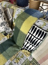 PLAID PUR MOHAIR 350 g/m2  Made in France carreaux