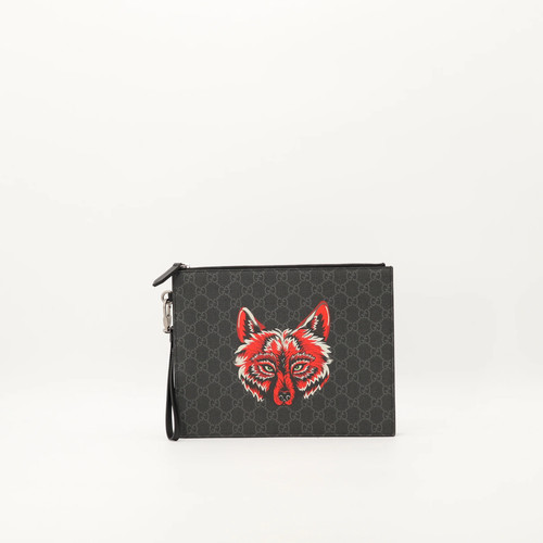 Pochette fox gucci toile - gucci,