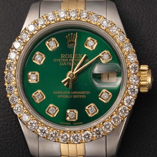 Rolex datejust 69173 diamants - rolex,
