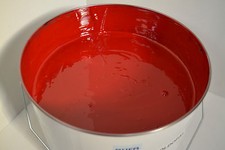 1 kg Gel coat polyester ISO de finition rouge RAL3003 + catalyseur et 1 PIPETTE