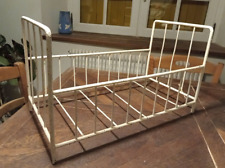 Ancien Lit de Poupée Ancienne, années 1900 fer "forgé" sans soudure (rivetage)