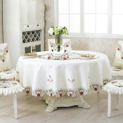 Vintage table ronde tissu - vintage,