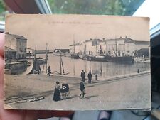 CPA ILE DE RE LE PORT DE ST MARTIN VERS 1900 RARE CARTE POSTALE ANCIENNE