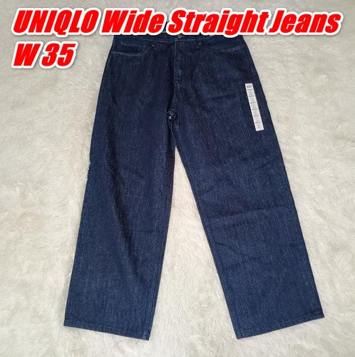 Jean droit large uniqlo - large,