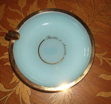 Cendrier Pastis 51 Anisette en opaline bleu