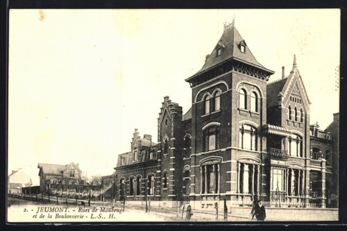 Cpa jeumont rues - jeumont,, de
