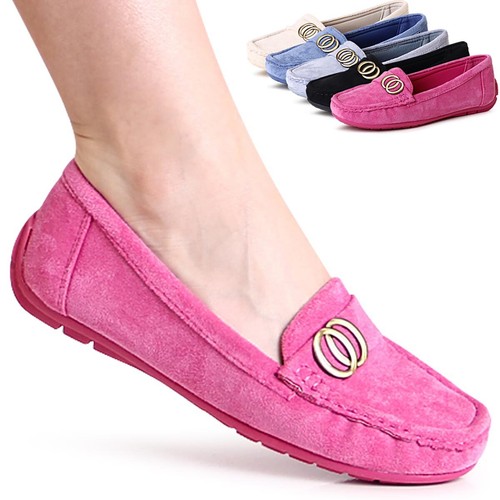 Femmes velours mocassins - velours,