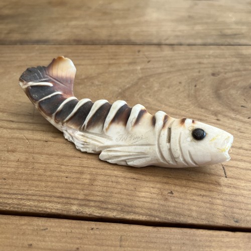 Sculpture n166 poisson - poisson, corne