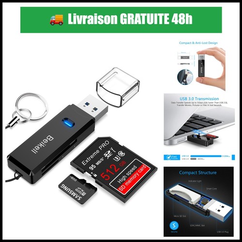 Beikell lecteur carte - beikell, usb