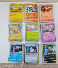 Gros lot de 142 cartes Pokémon holographiques sans double en très bon état