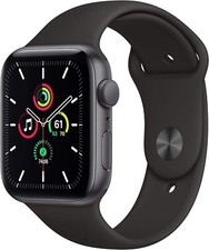 Apple Watch SE GPS  44mm Boîtier aluminium Gris Sidéral -Bracelet Noir Excellent