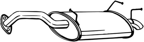 Silencieux final 145 - -109, bosal