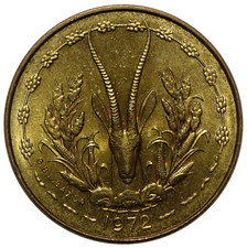 AFRIQUE DE L'OUEST 5 Francs