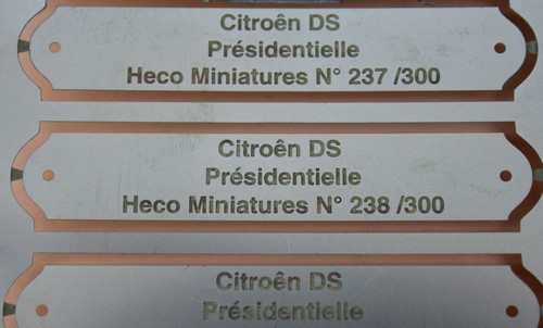 Heco miniatures plaque - 1,