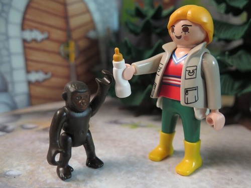 Soigneuse bébé chimpanzé - soigneuse,