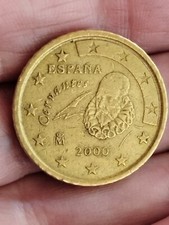 Pièce de 50 cent centimes euro Espagne 2000 