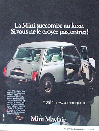 Publicite automobile austin - automobile,