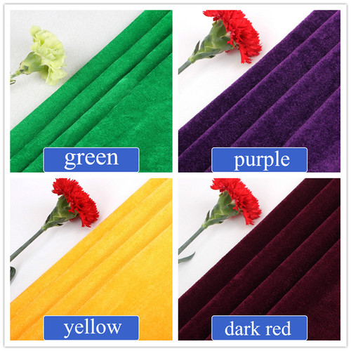 Tissu velours solide pour - velours,
