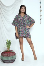 Kaftan Indien Court En Coton