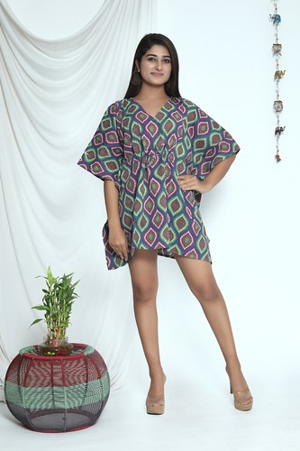 Kaftan indien court coton - en,