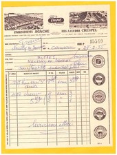 LILLE (59) USINE d'HELLEMMES FILATURE / FIL à COUDRE Crespel "Ets AGACHE" en1955