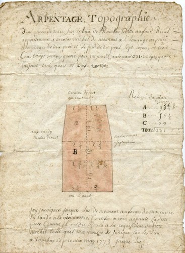 1773 arpentage topographie - 1773,