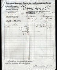 ORLEANS (45) ROUENNERIE SOIERIE & CONFECTIONS "BONNICHON & Cie" en 1925