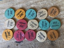 15 jetons bois de jeux JEAN BOUCHACOURT LYON LIQUEURS JIBÉ