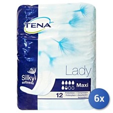 6X Tena Absorbants Maxi 12 Pz