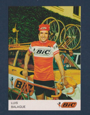 CYCLISME carte  cycliste LUIS BALAGUE équipe BIC