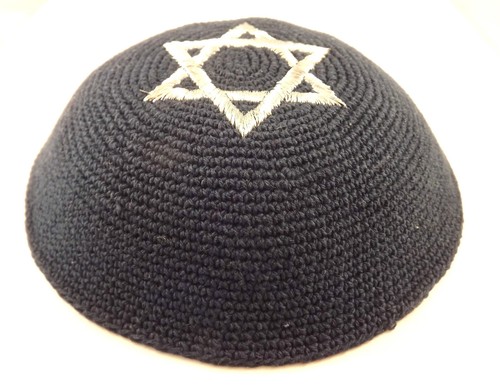 Kippah tricotée étoile - kippah,