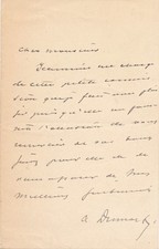 Alexandre Dumas fils lettre