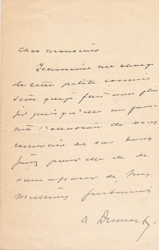 Alexandre dumas fils lettre - fils,