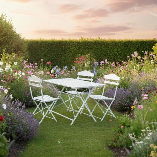 Ensemble table chaises fer - ensemble, 4