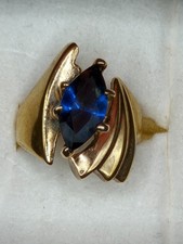 Bague vintage plaqué or avec