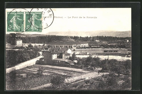 Cpa grigny pont - le,