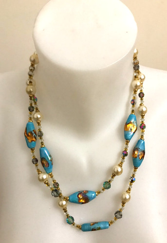 Collier long rangs vintage - long,