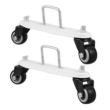 1 paire de bases à poulie pour radiateurs avec roulettes pivotantes -