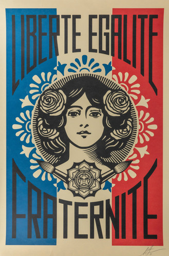 Shepard fairey liberté - fairey,