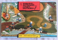 RARE Schtroumpf KOMBI SET 1 / LES SPORTS NAUTIQUES / SMURF PUFFI PITUFOSCHLUMPF