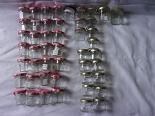 lot de 28 mini pot confiture "bonne maman" + 20 mini pots divers