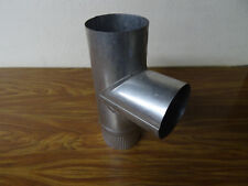 Té Aluminié 90 ° fumisterie court tuyau poele chauffage chaudière diamètre 97 mm