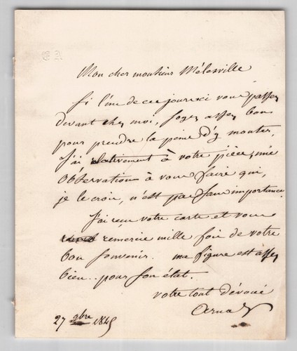 étienne arnal lettre - arnal,