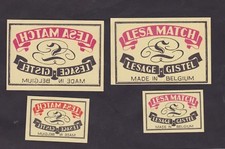 Ancienne étiquette Allumettes Belgique BN25090 Lesa Match 