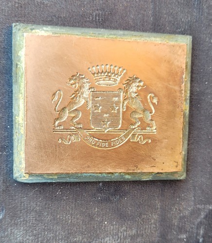 Ancienne matrice cuivre xix - matrice,