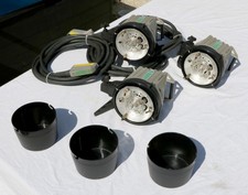 ELINCHROM 3 Flashs S 3000 N avec ampoules 2 Porte filtres 3 Réflecteurs 3 Caches