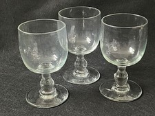 3 verres anciens forme ballon - verre soufflé - Normand? 