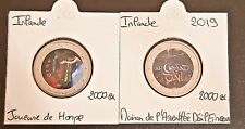 Pièces 2 Euro Commémorative COULEUR : Irlande 2019.